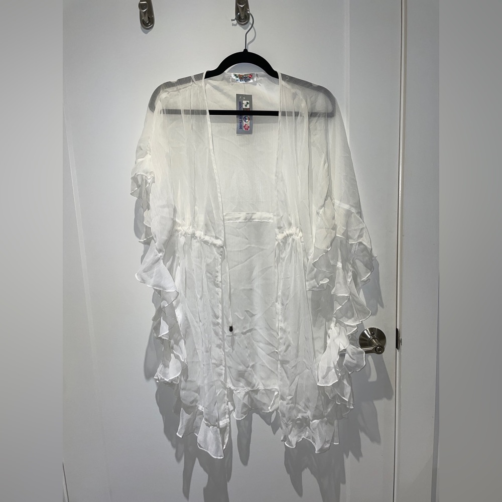 NWT White Swim Cover Up